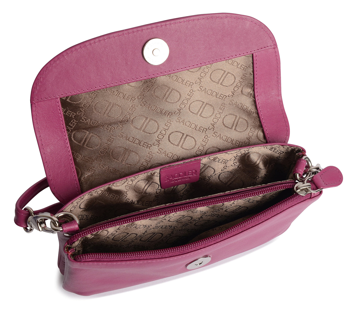 Audrey Leather Crossbody Bag & Clutch