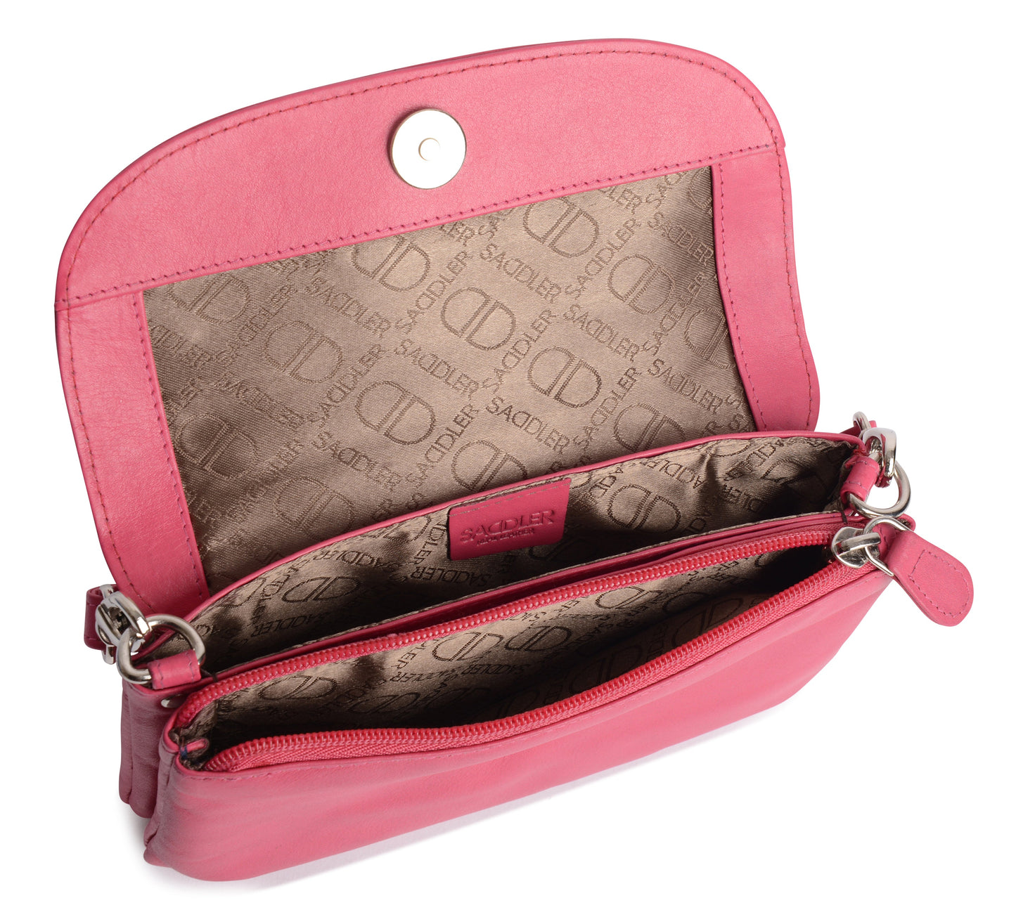 Audrey Leather Crossbody Bag & Clutch