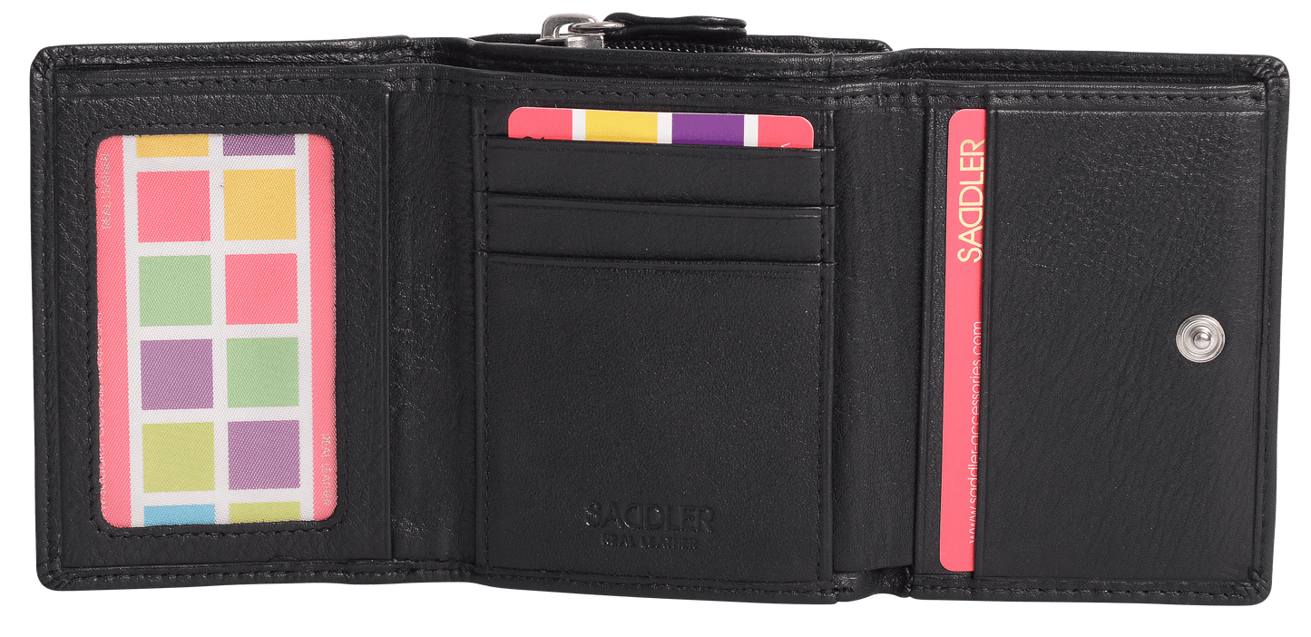 Carla RFID Leather Trifold Purse