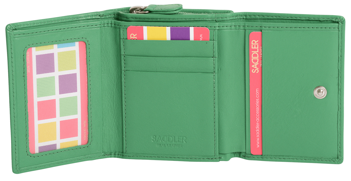 Carla RFID Leather Trifold Purse