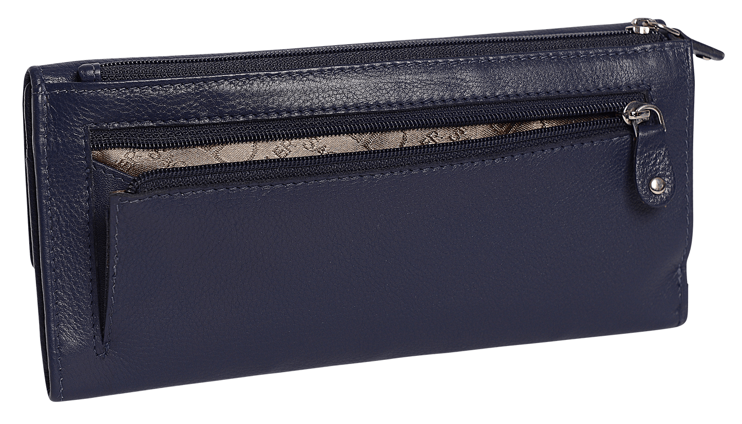 Claire RFID Leather Trifold Purse