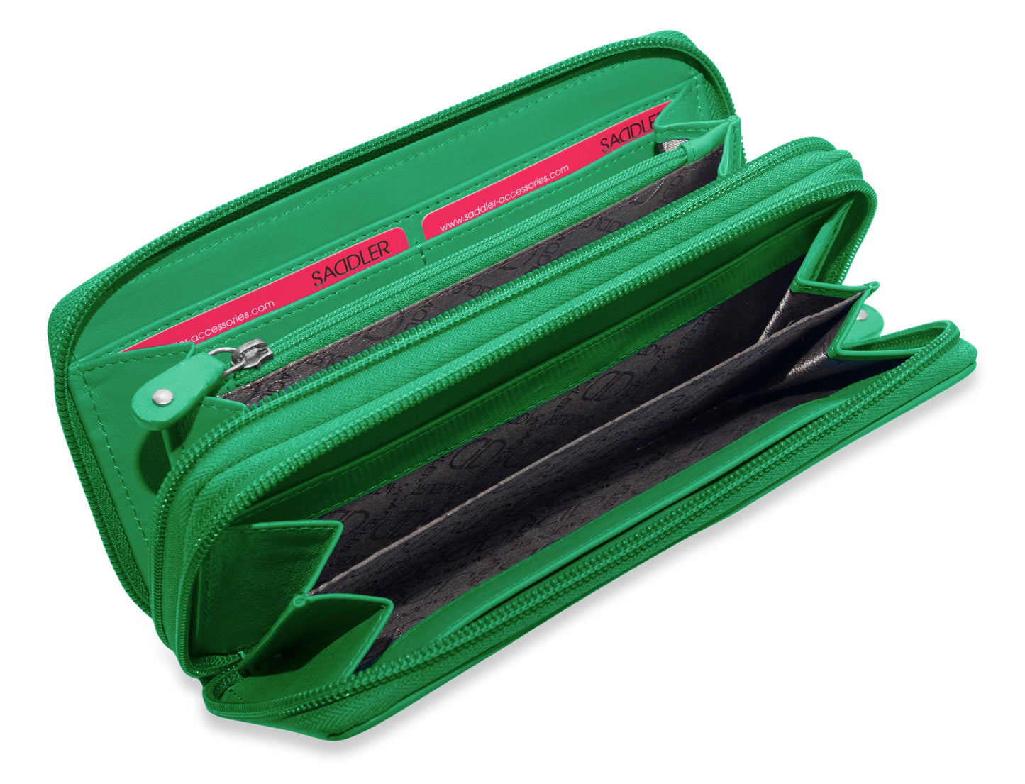 Gabriella RFID Leather Double Zip Around Purse