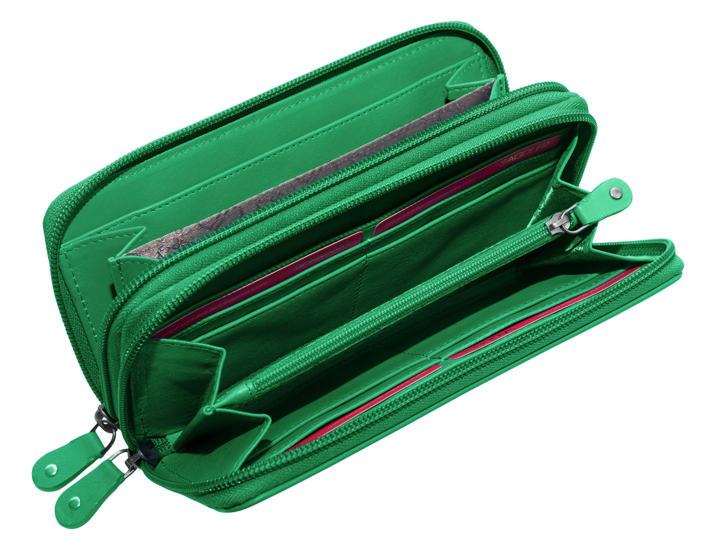 Gabriella RFID Leather Double Zip Around Purse