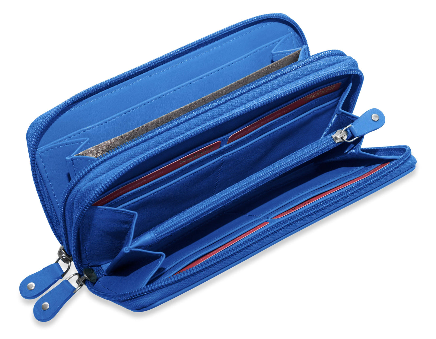 Gabriella RFID Leather Double Zip Around Purse