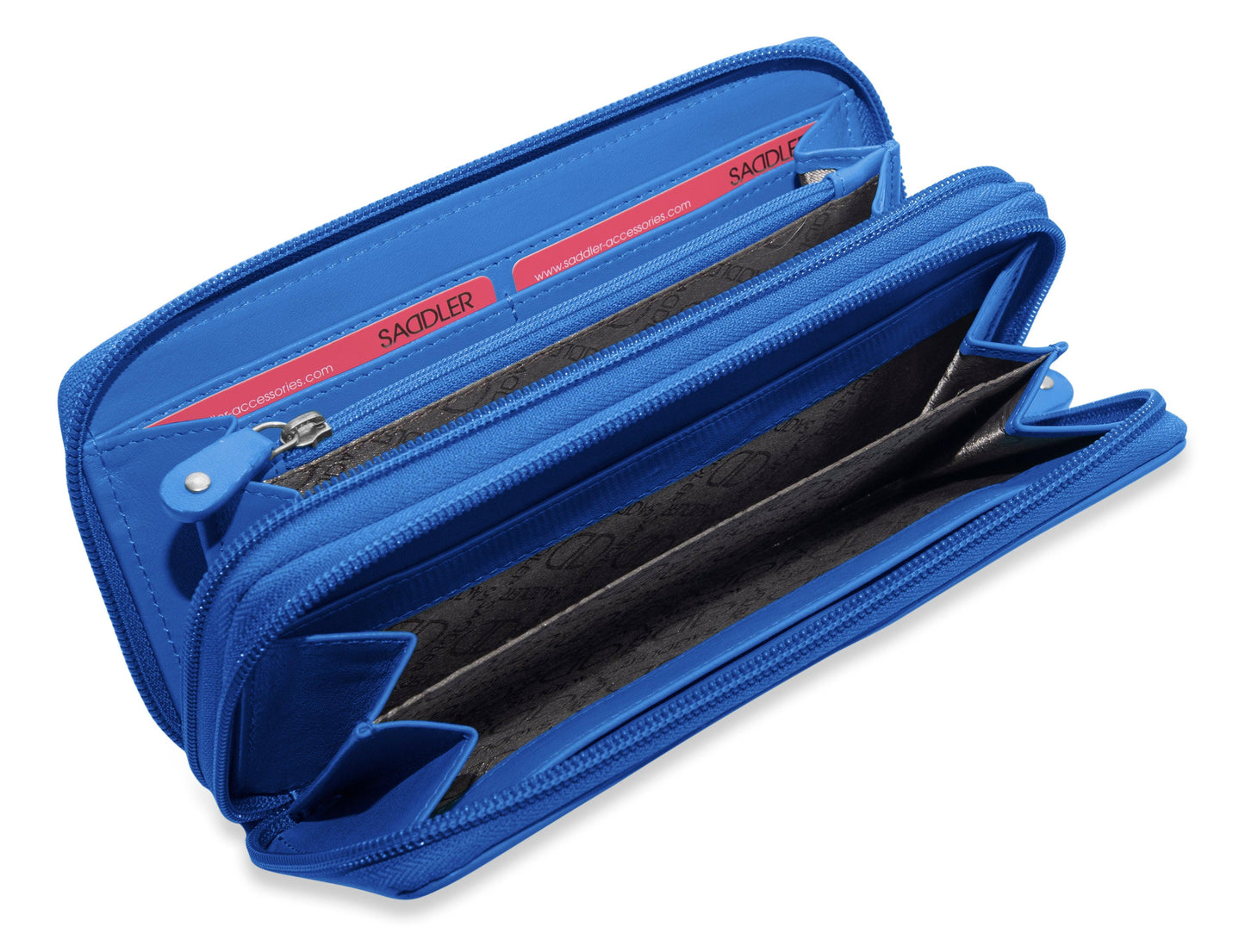Gabriella RFID Leather Double Zip Around Purse