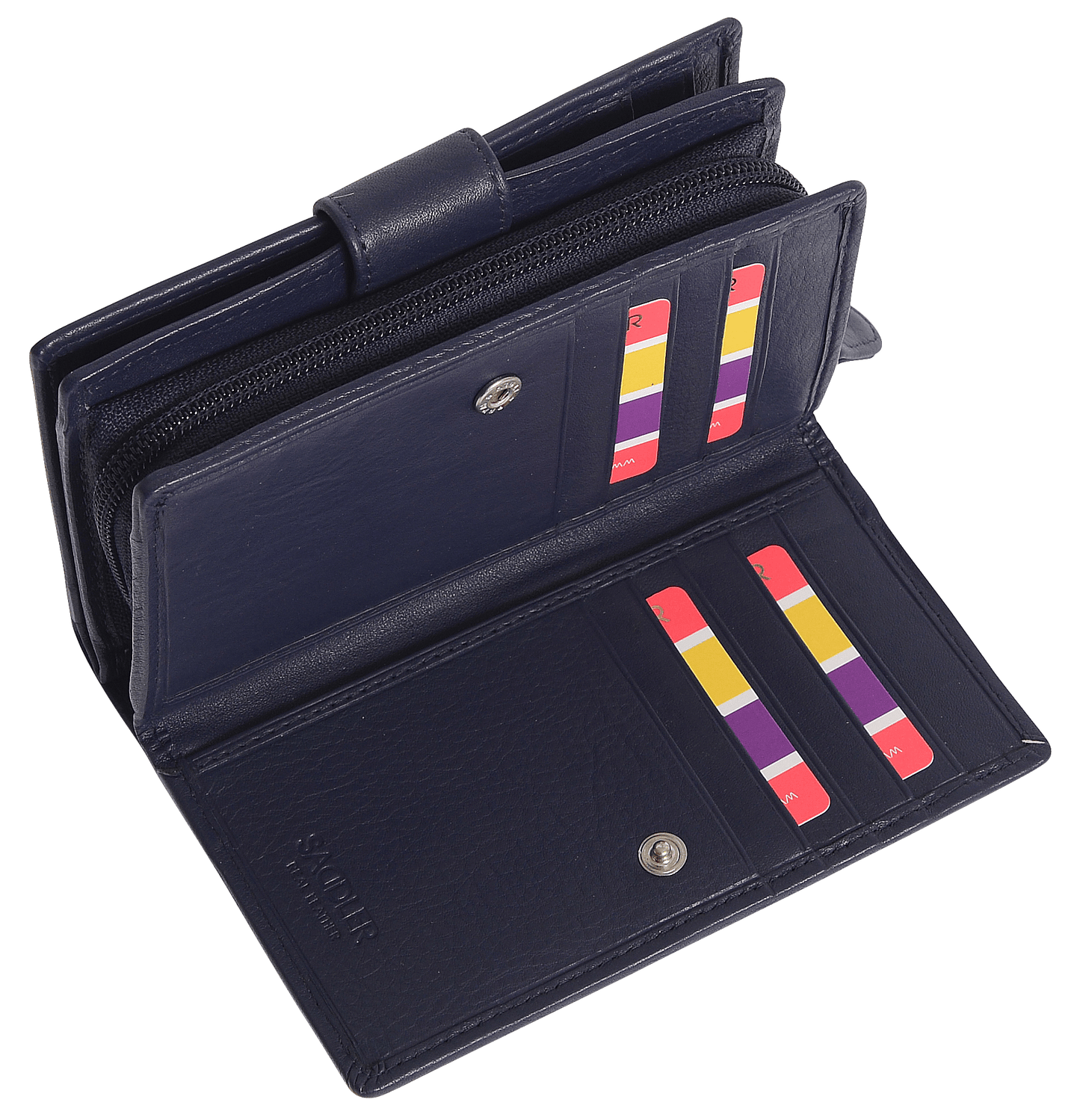 Georgie RFID Leather Double-Sided Purse