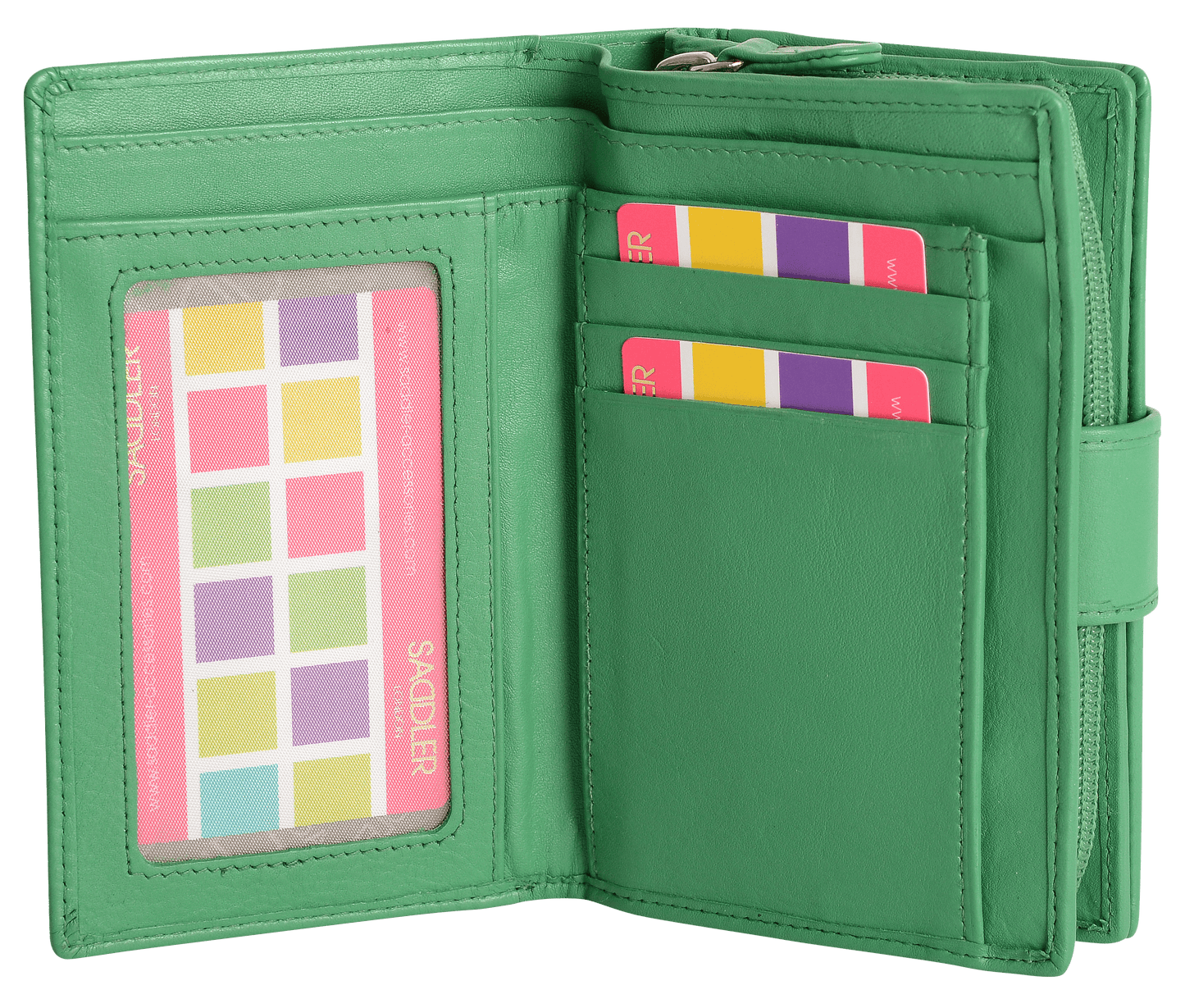 Georgie RFID Leather Double-Sided Purse