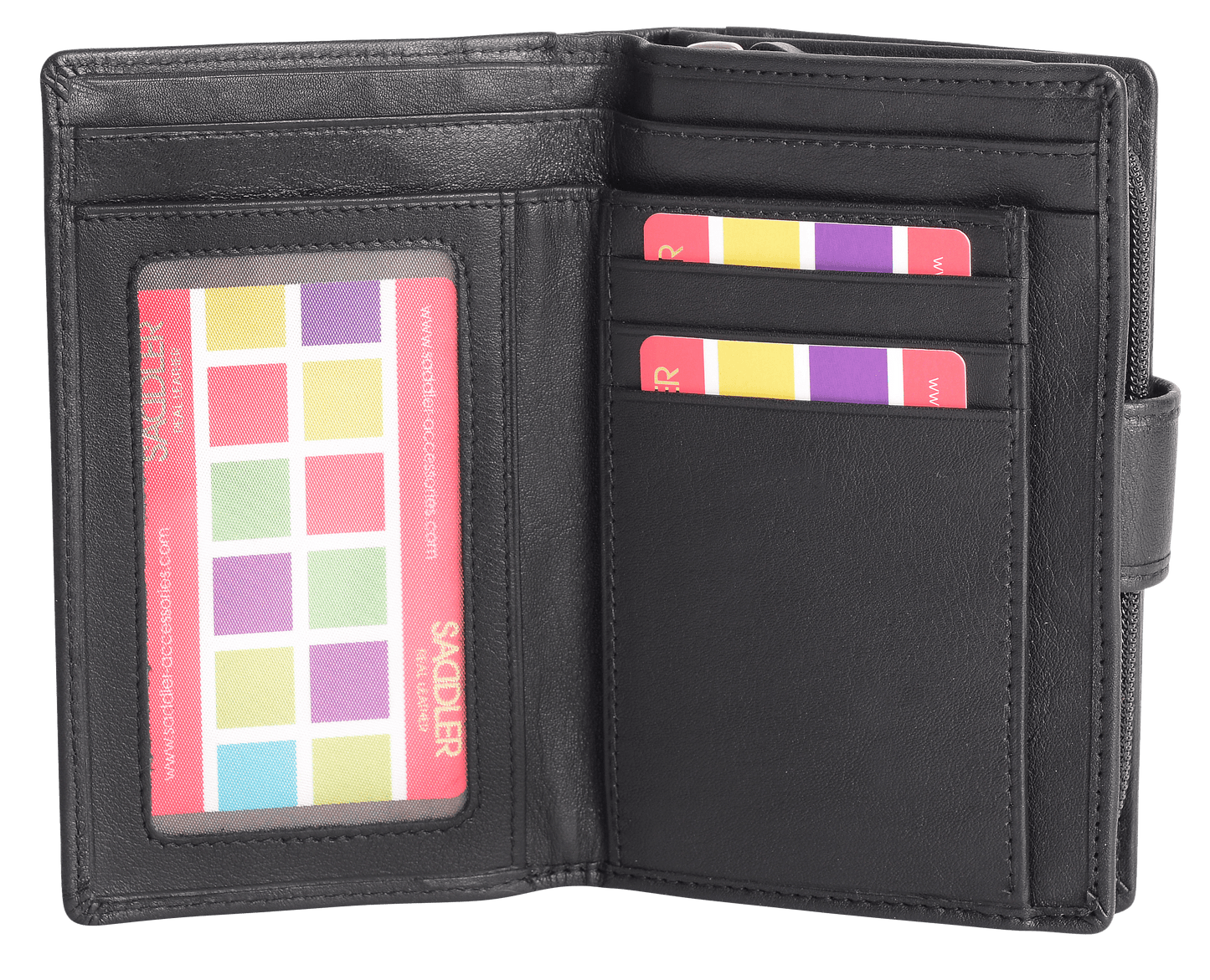 Georgie RFID Leather Double-Sided Purse