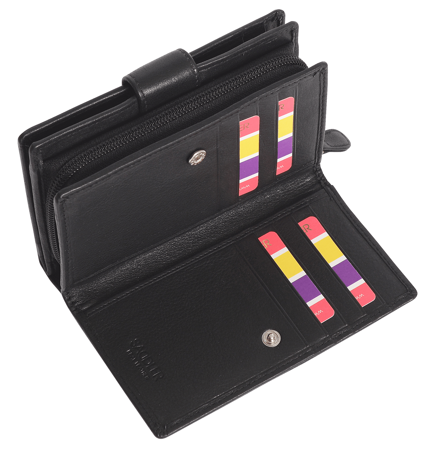Georgie RFID Leather Double-Sided Purse