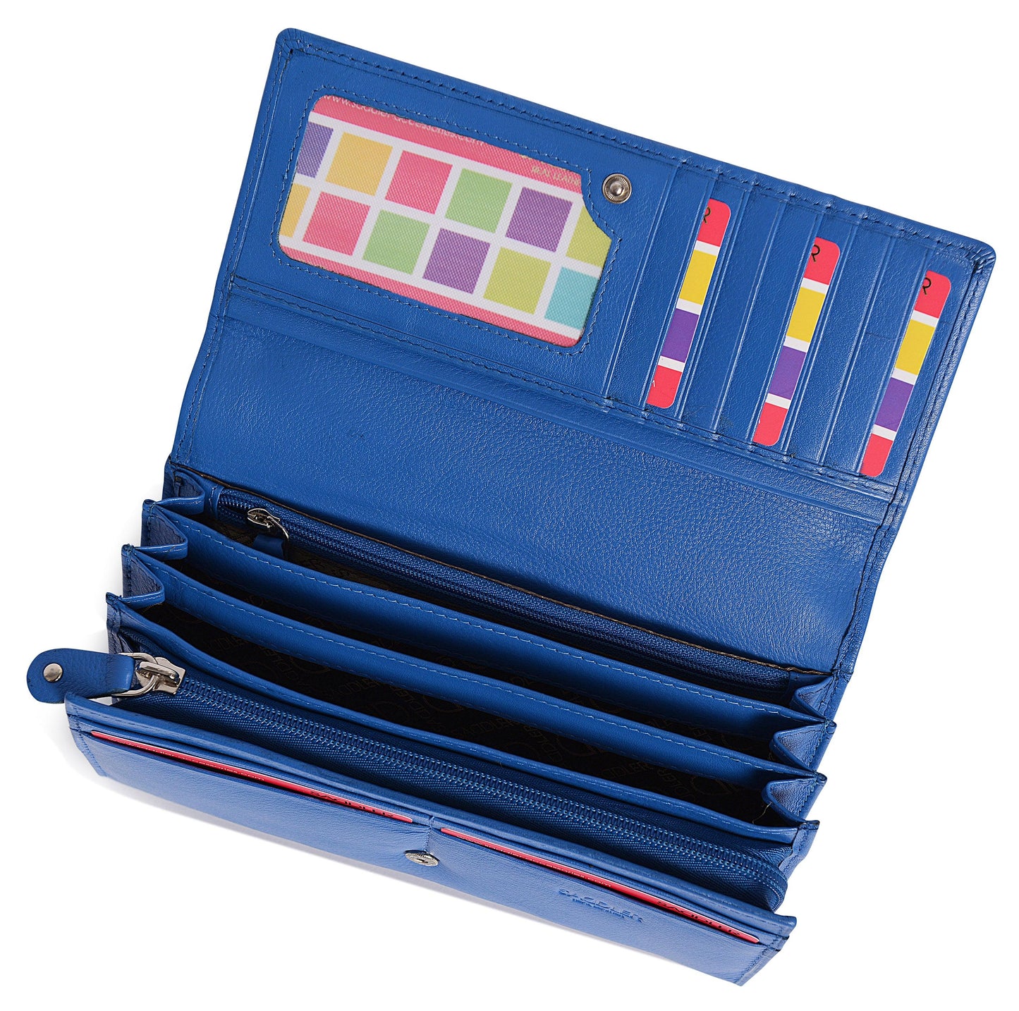 Grace RFID Leather Multi-Section Purse