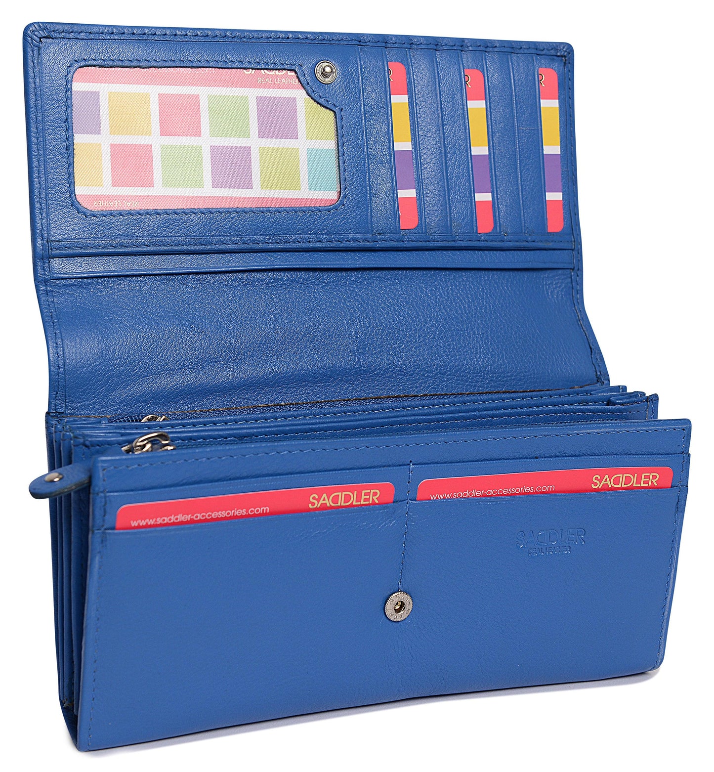 Grace RFID Leather Multi-Section Purse