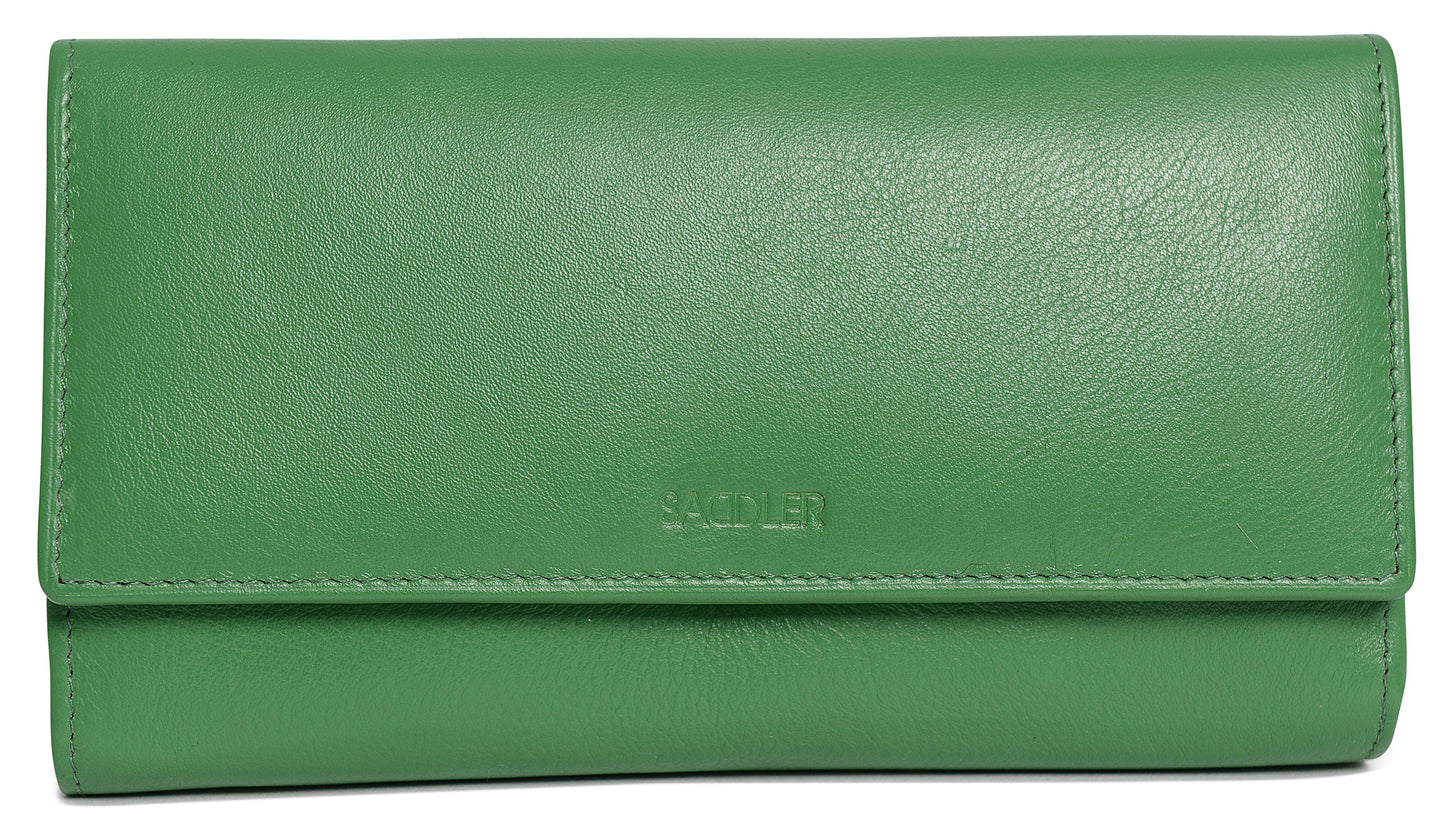 Grace RFID Leather Multi-Section Purse
