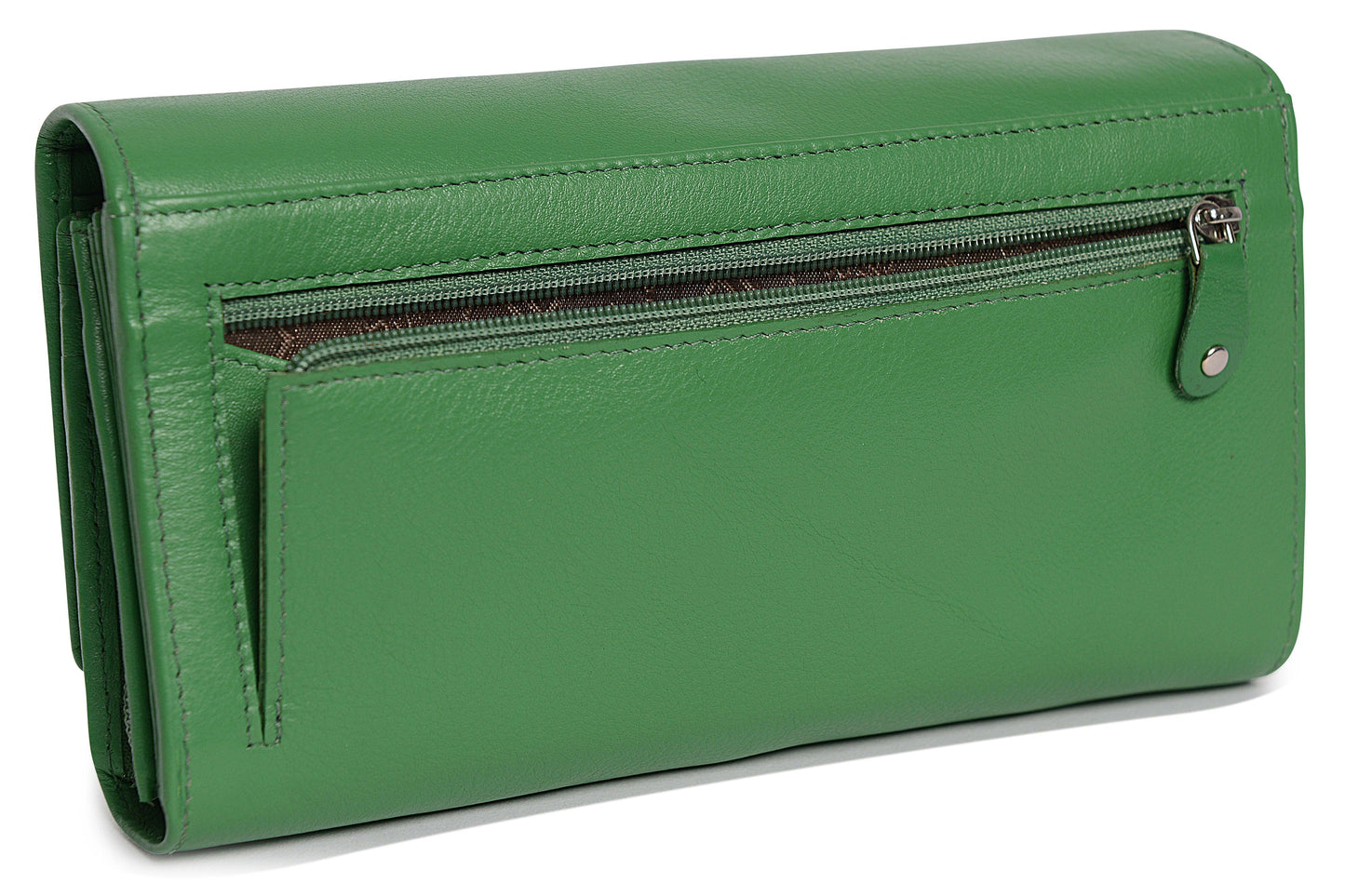 Grace RFID Leather Multi-Section Purse