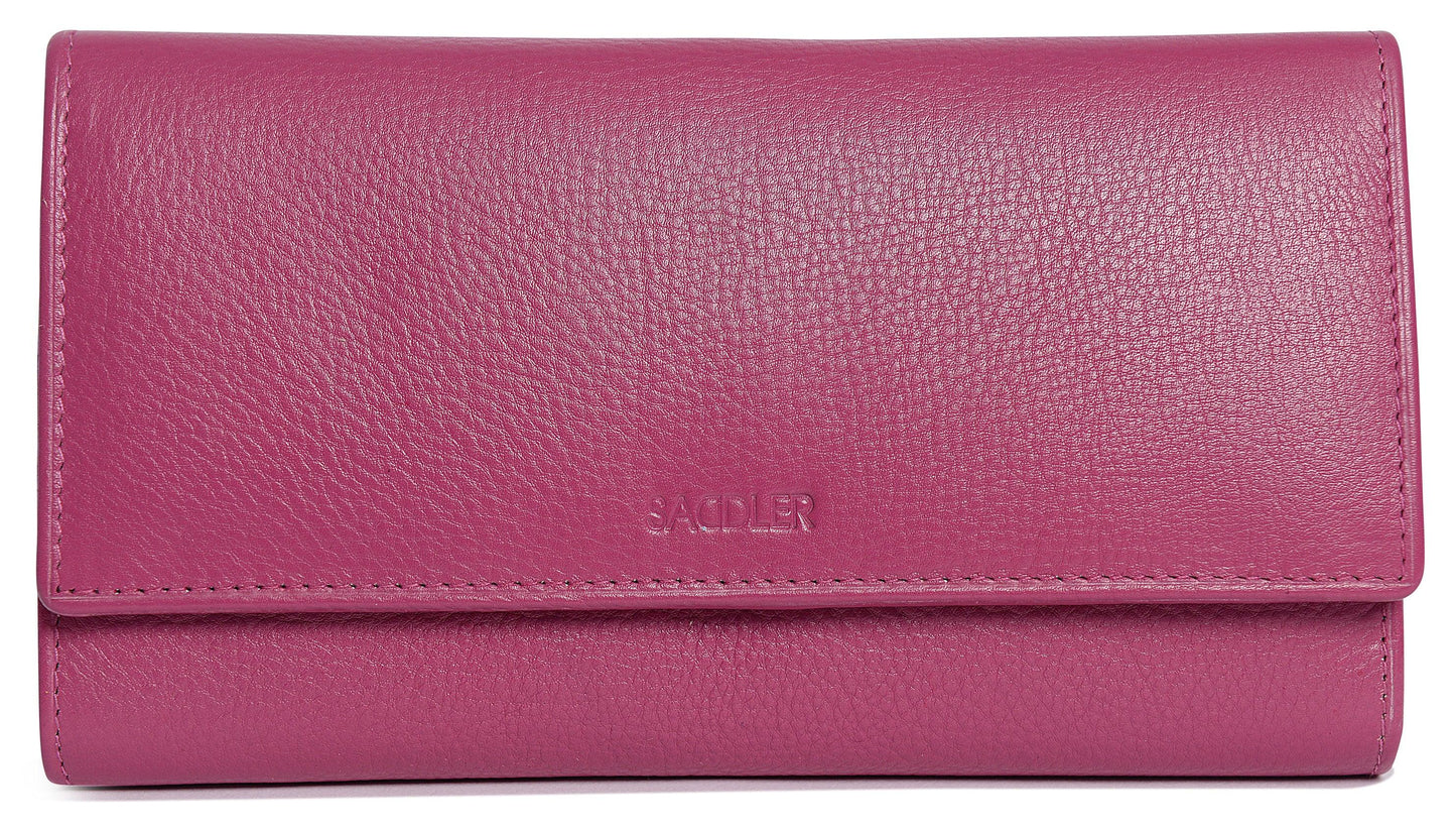 Grace RFID Leather Multi-Section Purse