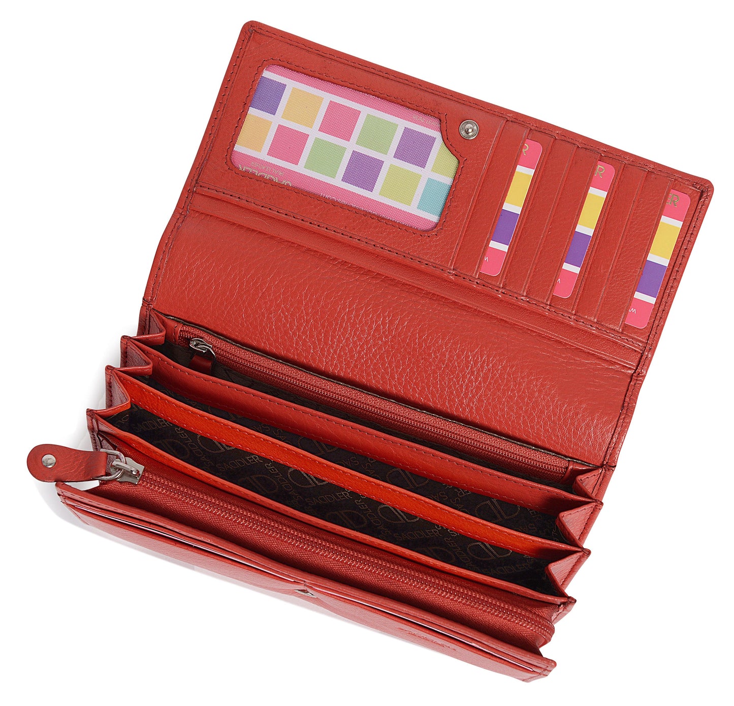 Grace RFID Leather Multi-Section Purse