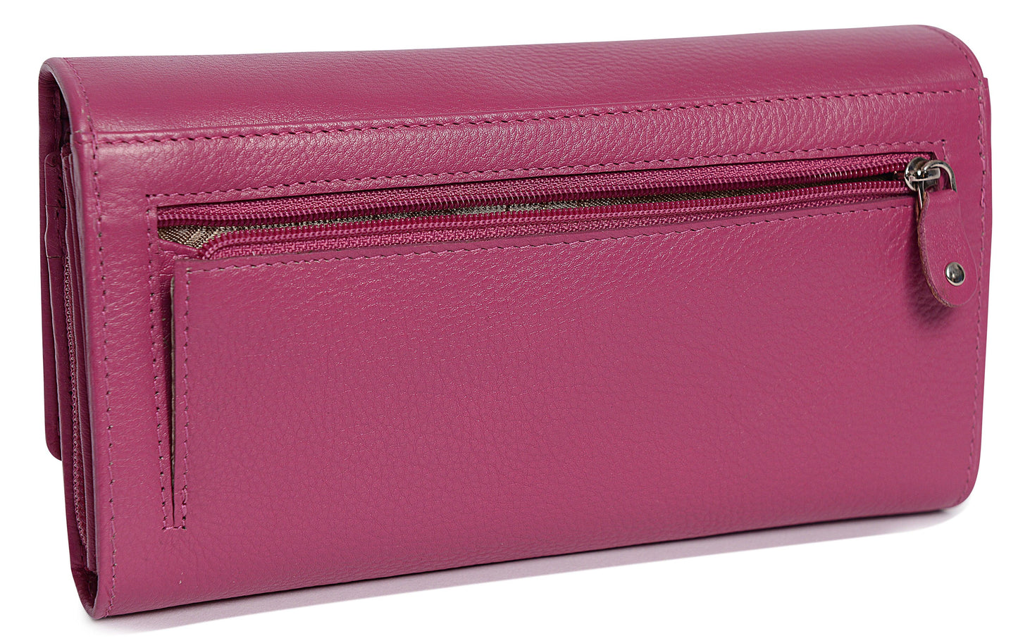 Grace RFID Leather Multi-Section Purse