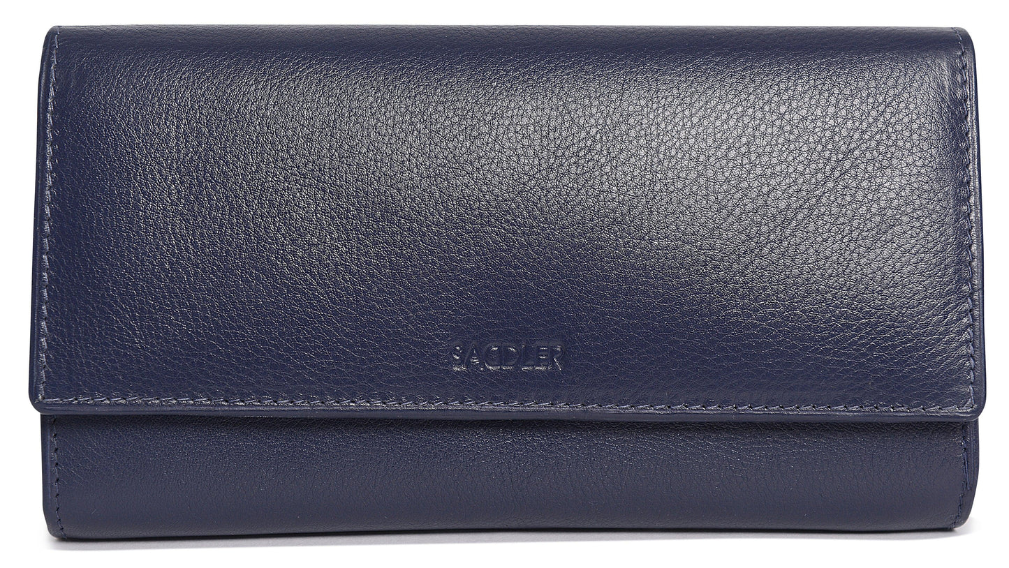 Grace RFID Leather Multi-Section Purse