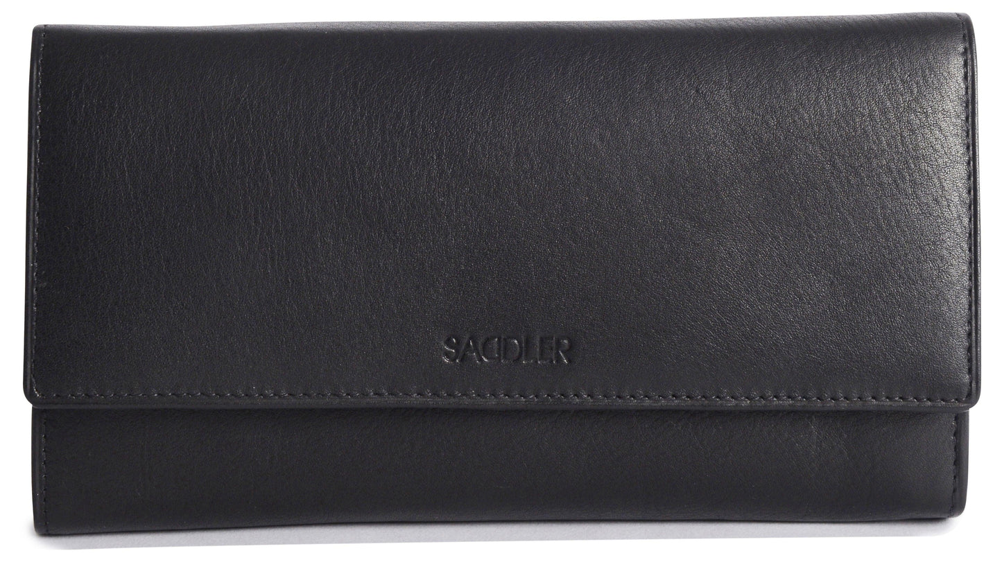 Grace RFID Leather Multi-Section Purse