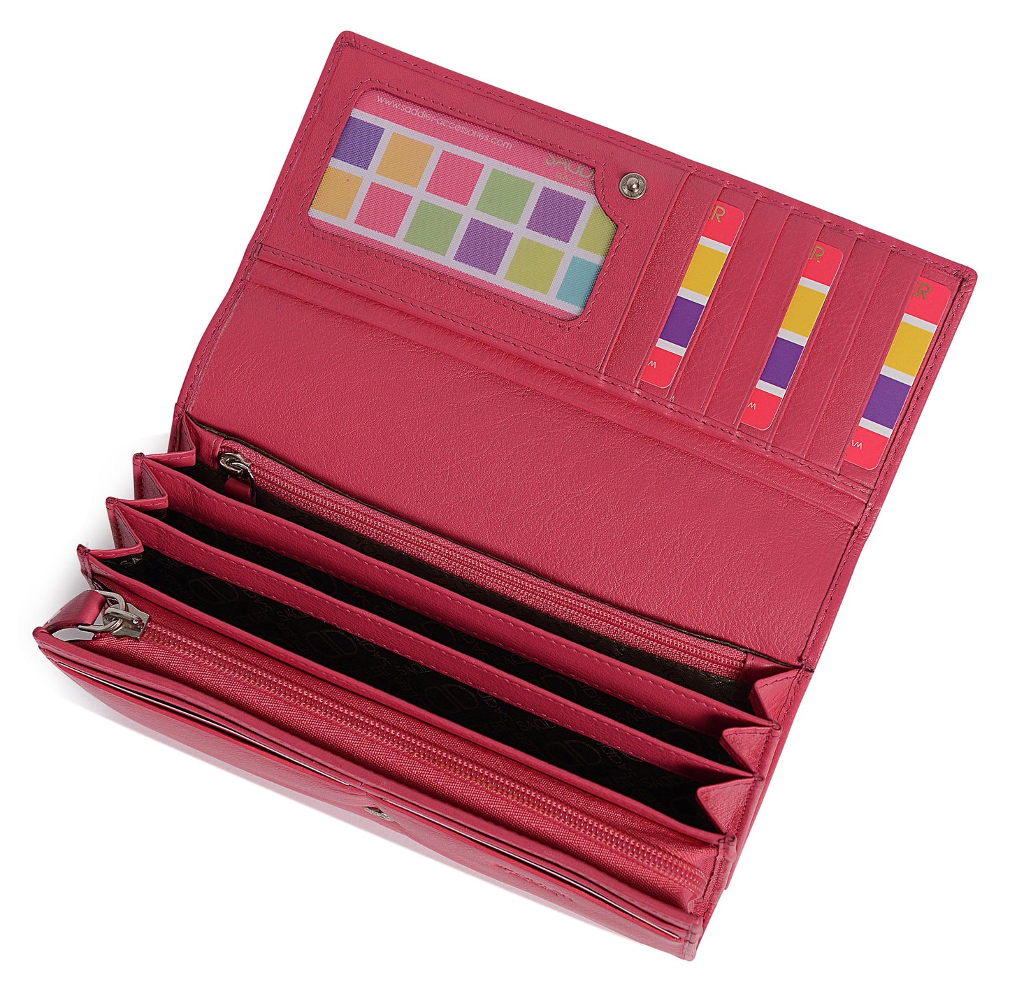 Grace RFID Leather Multi-Section Purse
