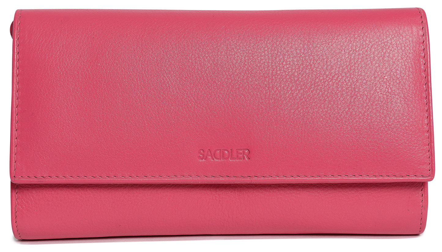 Grace RFID Leather Multi-Section Purse
