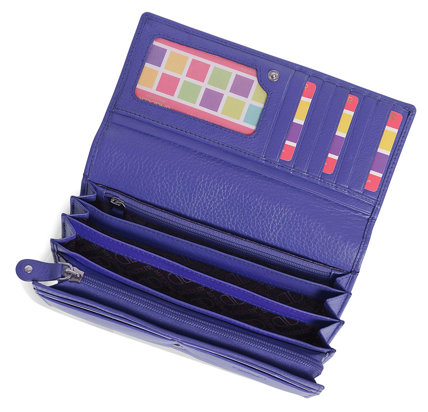 Grace RFID Leather Multi-Section Purse