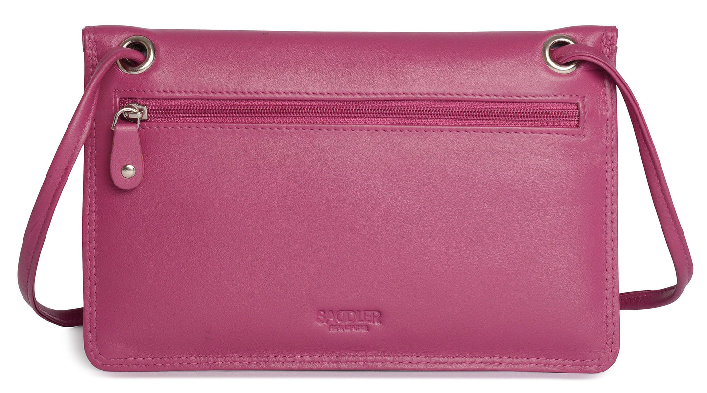 Isabelle RFID Leather Slimline Crossbody Bag