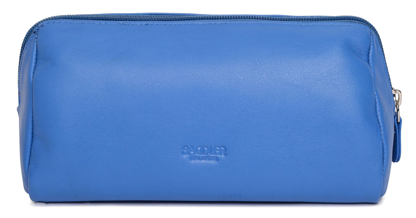 Megan RFID Leather Cosmetic Bag