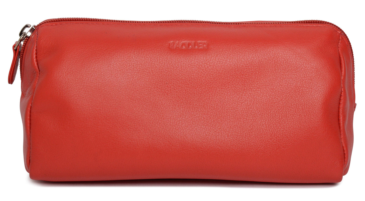 Megan RFID Leather Cosmetic Bag