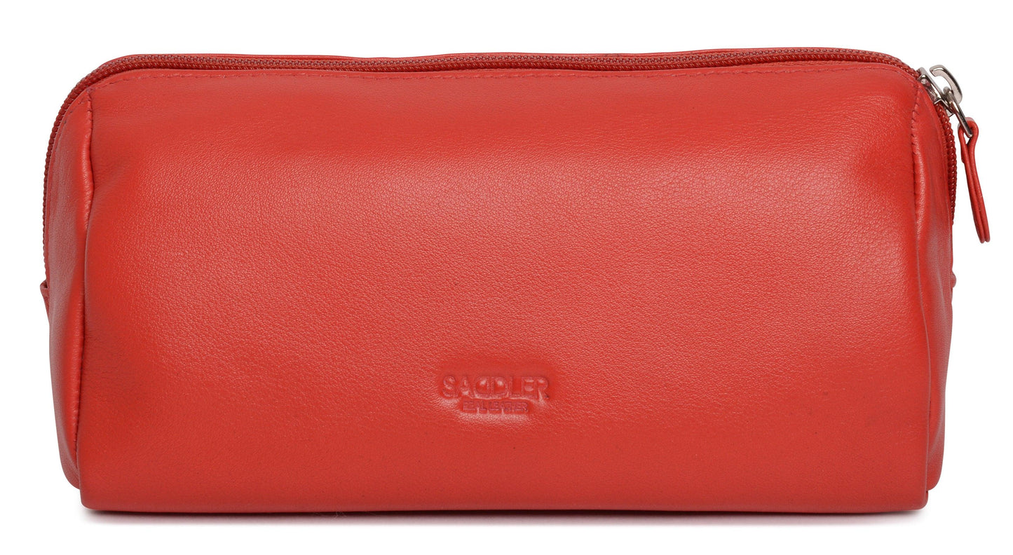 Megan RFID Leather Cosmetic Bag