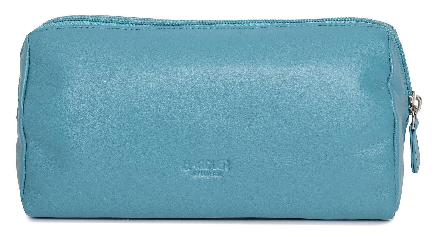 Megan RFID Leather Cosmetic Bag
