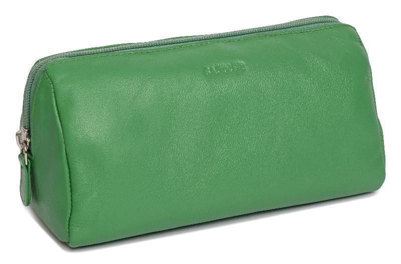 Megan RFID Leather Cosmetic Bag