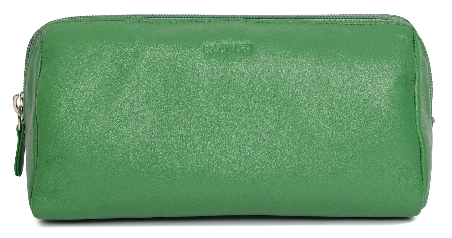 Megan RFID Leather Cosmetic Bag