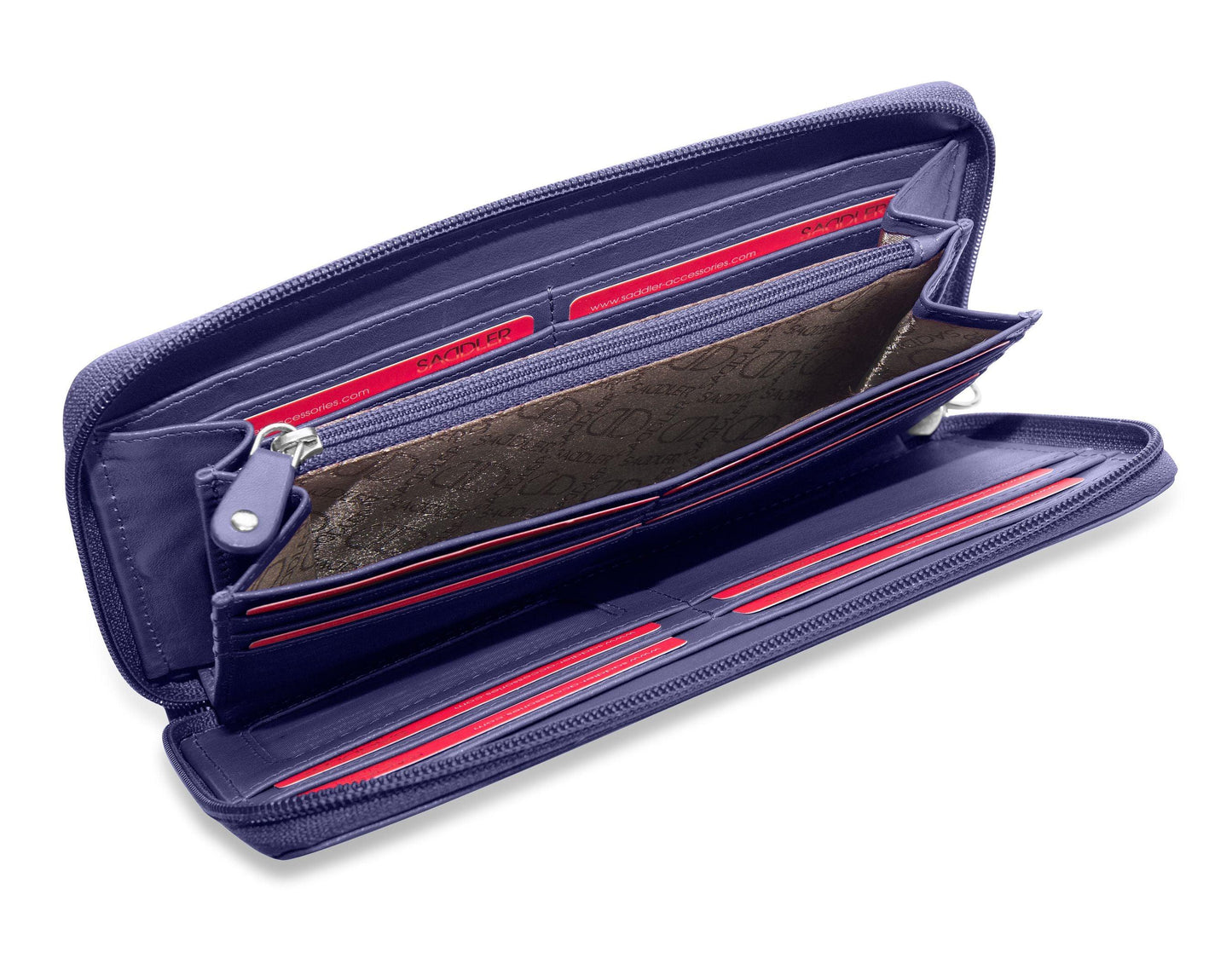 Sophia RFID Leather Zip Around Purse