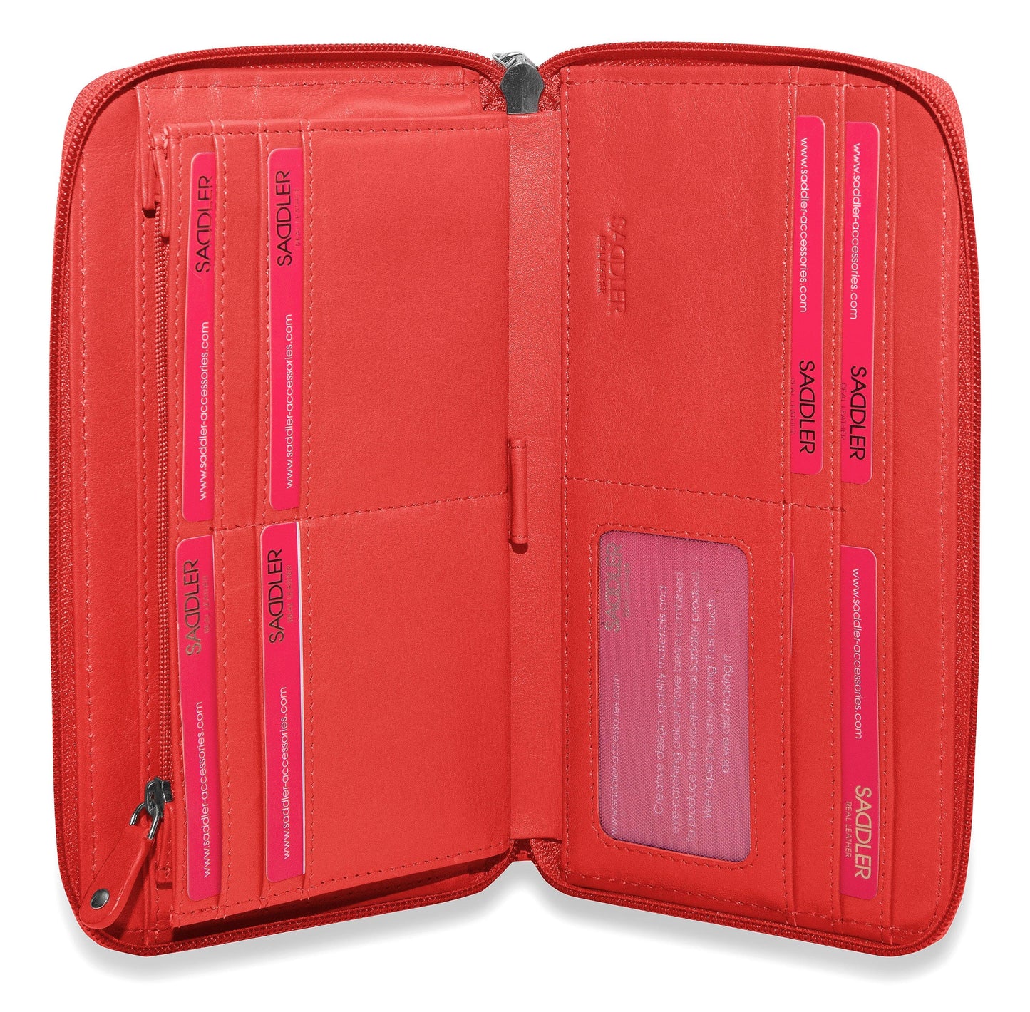 Sophia RFID Leather Zip Around Purse