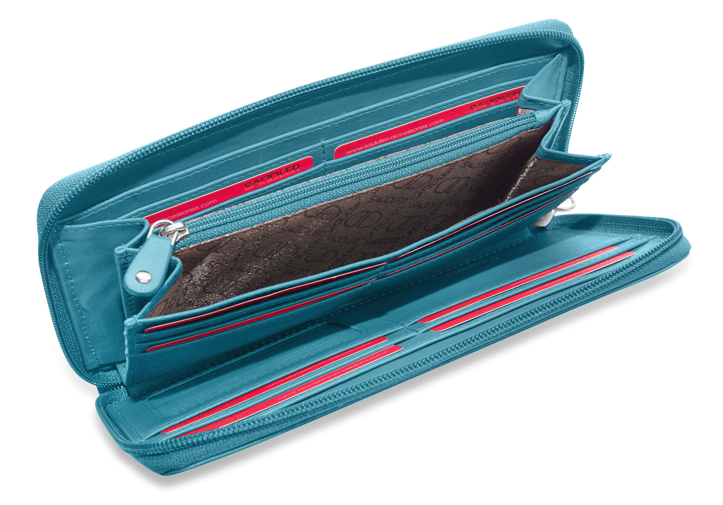 Sophia RFID Leather Zip Around Purse