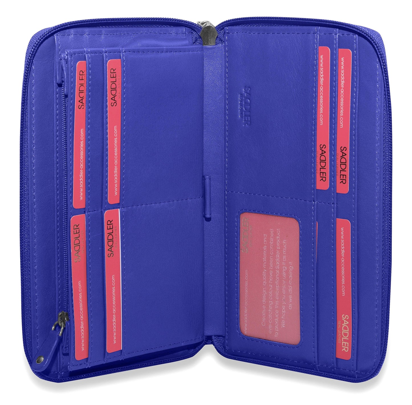 Sophia RFID Leather Zip Around Purse