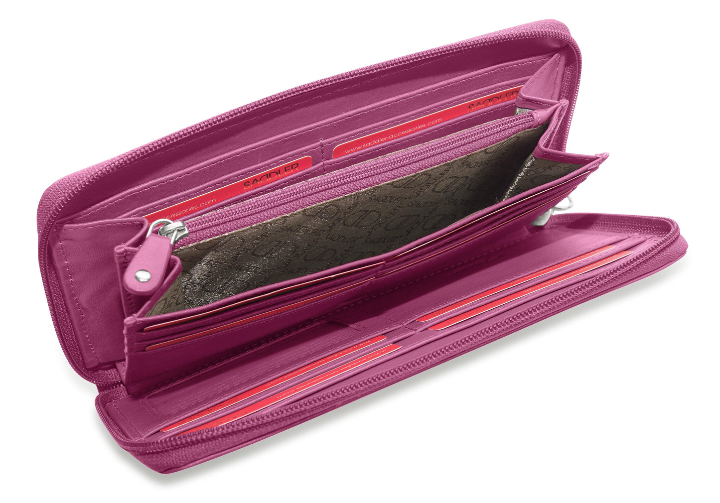 Sophia RFID Leather Zip Around Purse