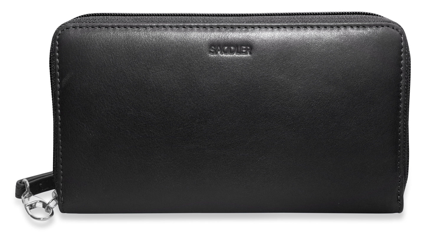 Sophia RFID Leather Zip Around Purse