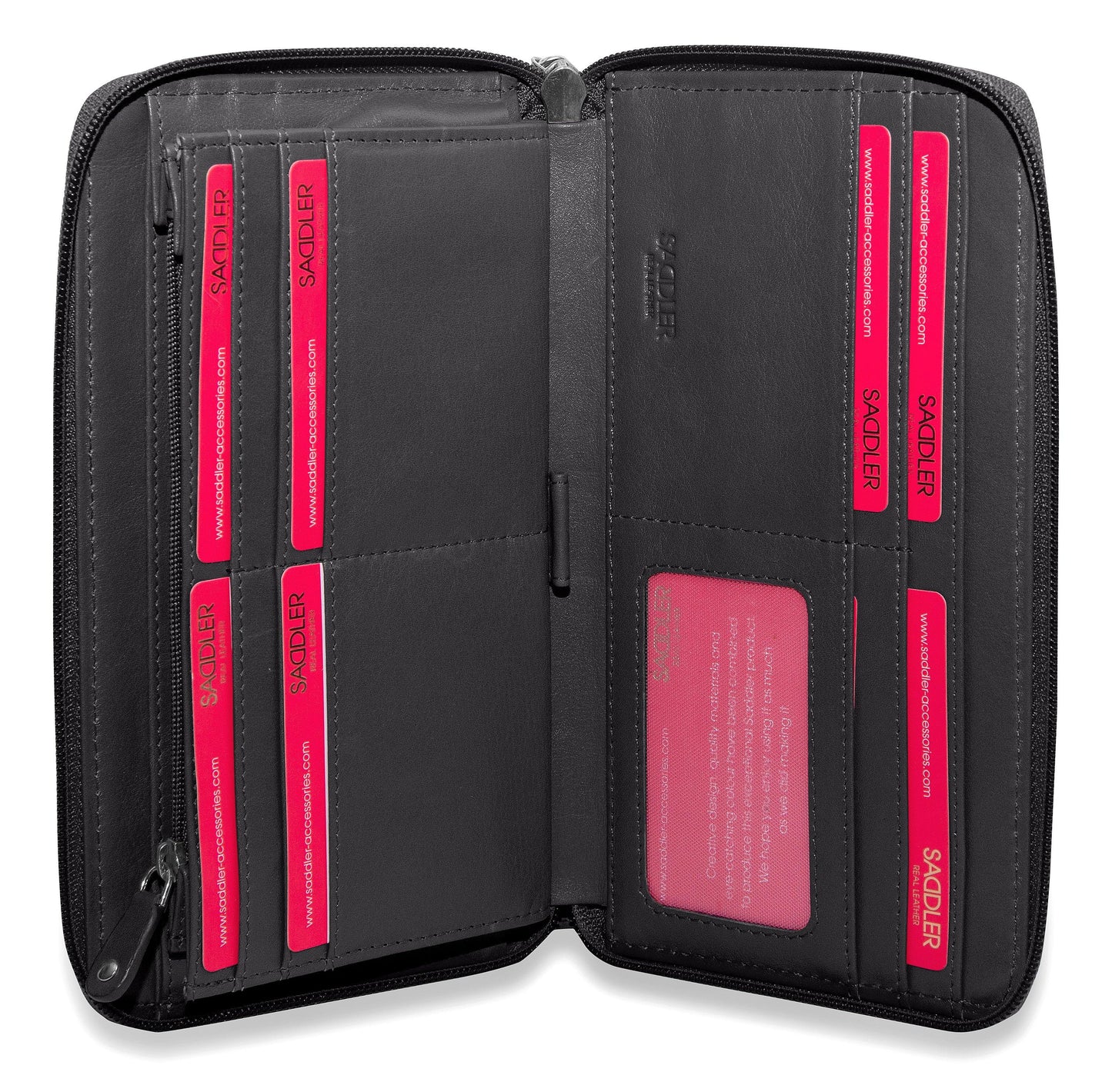 Sophia RFID Leather Zip Around Purse