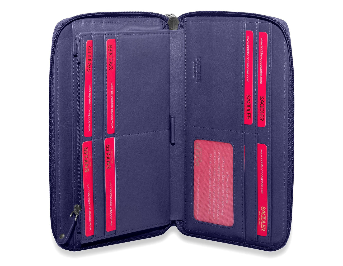 Sophia RFID Leather Zip Around Purse