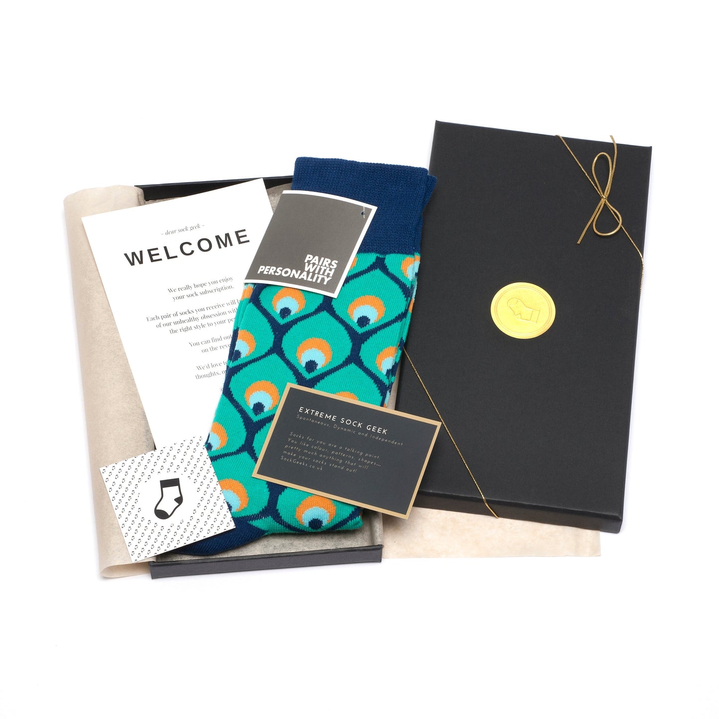 Peacock Organic Cotton Socks - Premium Design