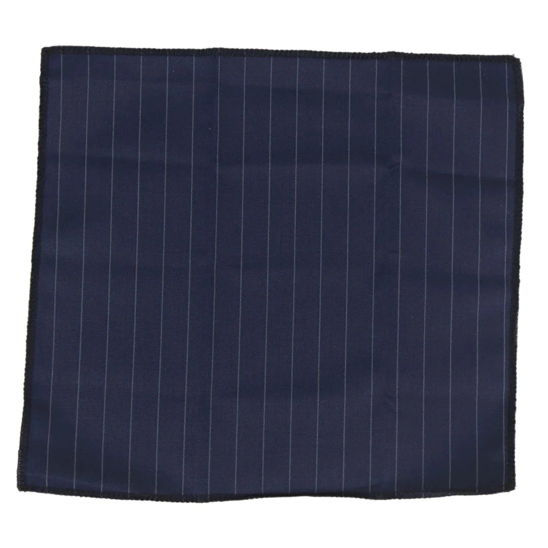 Men's Pin Stripe Gatsby Peaky Blinders Tie & Hankie Set by TruClothing