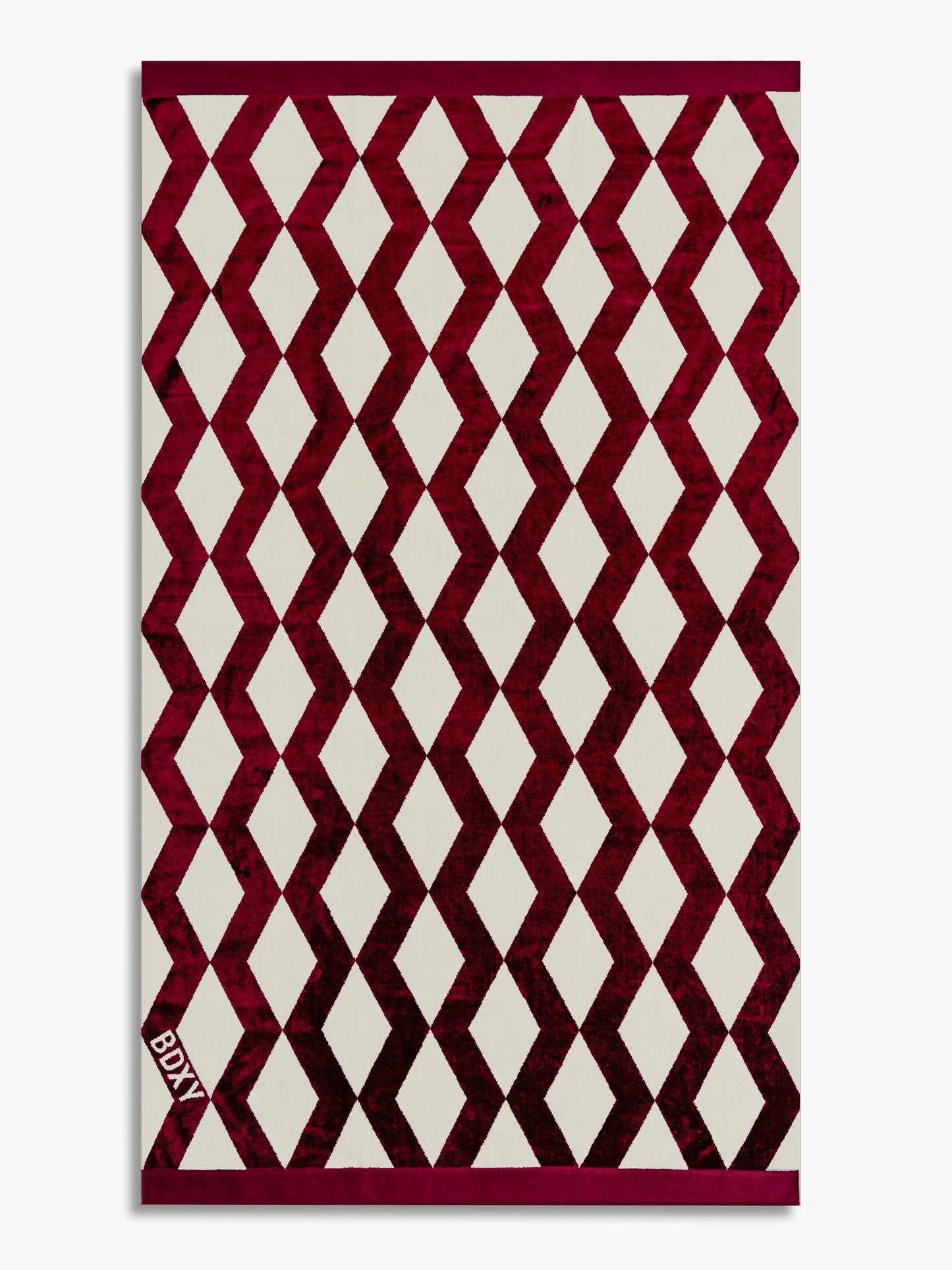 The Wrap Towel | Mirrorzag Burgundy - Bascora