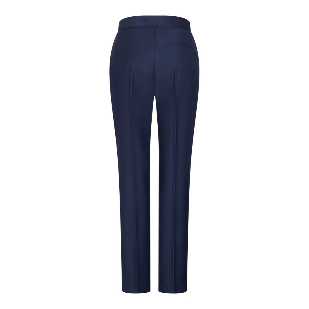 Women's 3 Piece Plain Navy Blue Suit