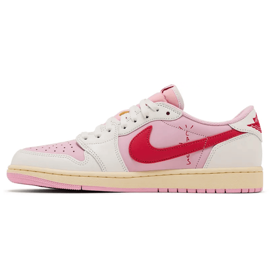 Travis Scott x Air Jordan 1 Retro Low OG 'Sail Tropical Pink' - Bascora