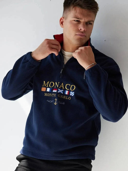 Monaco Vintage Fleece Navy - Bascora