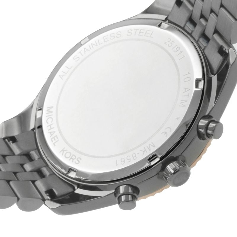 Michael Kors MK8561 Men's Lexington Dark Two-Tone Chronograph Watch