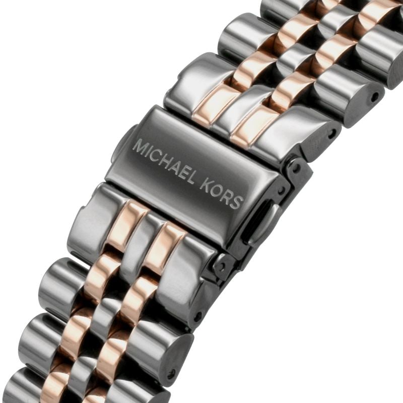 Michael Kors MK8561 Men's Lexington Dark Two-Tone Chronograph Watch