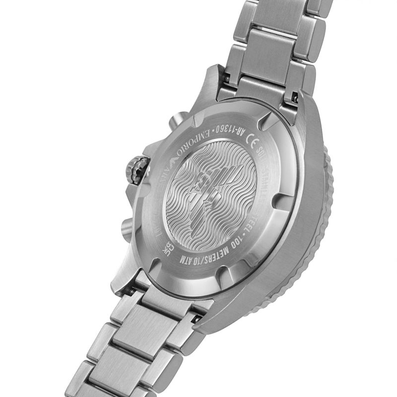 Emporio Armani AR11360 Men's Diver Chronograph Black Watch