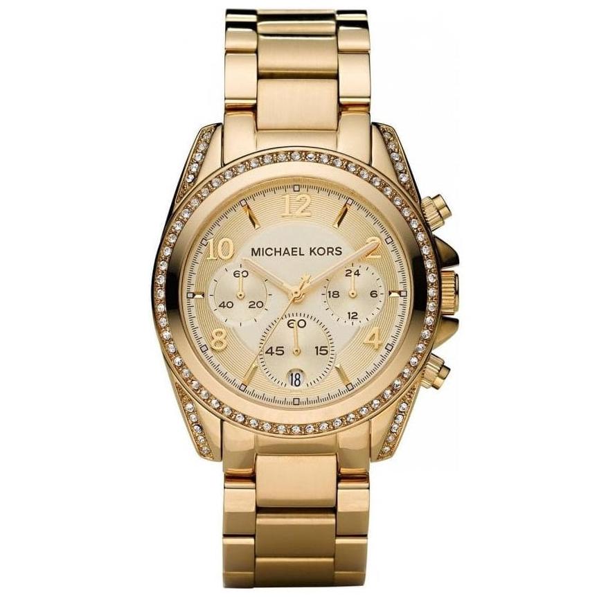 Michael Kors MK5166 Ladies Blair Gold Chronograph Watch